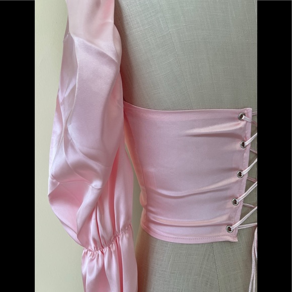 New satin Barbie style blouse. Top. Corset. - Picture 4 of 4